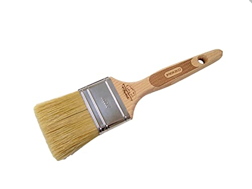 Cinghiale 842 Pennellessa 30mm per Ferro Smalti a Solvente Antigoccia Manico in Legno Antiscivolo per Hobby o Fai da te