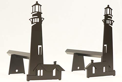 Design Specialties Fireplace ANDIRONS Coastal Design Black