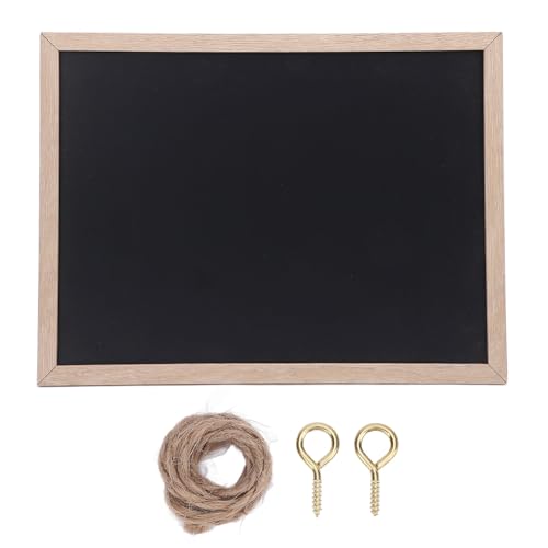 NOENNULL Svarta Tavla för Barn, Svarta Tavla Skylt, Utomhus Svart, Mini Skyltar, Hängande, trä Menyskylt, Anslagstavla för Kök, Skola och Kontor,