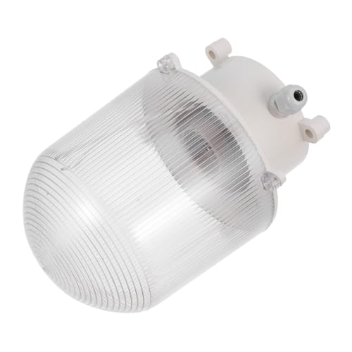 Hemobllo Pantalla De Lámpara Para Congelador E27 Base Resistente Para Portalámparas De Techo, Material Duradero Antidesgaste, Para Cámaras Frigoríficas, Baños y Exteriores