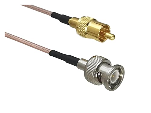Câble BNC mâle et TV mâle coudé RG316 pour supprimer les parasites RF