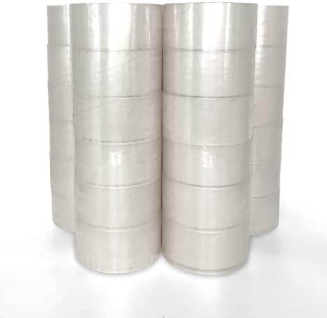Relsy 12 Rolls Of Clear Packing Tape - 48mm x 66m Compatible With Packing Tape Dispenser. Strong, Clear Packaging Tape For Packing Boxes/Home Improvement/Heavy Duty Tape Use