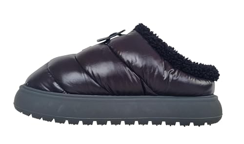 Moncler Sandales femme en nylon rembourrage plume GAIA M2321 noir, Noir , 41 EU