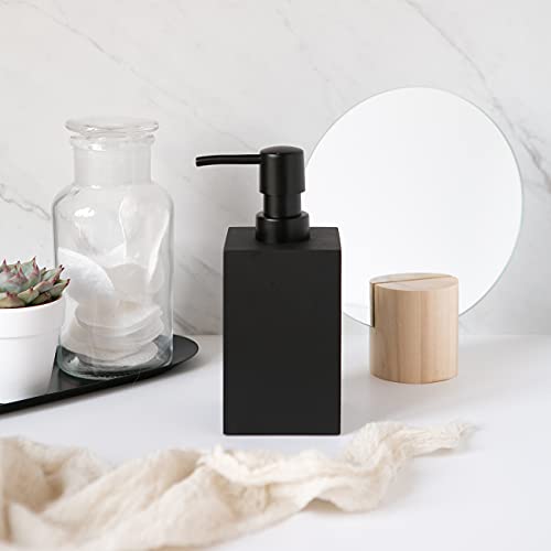 Yew Design Matte Black Hand Soap Dispenser (Square) For Bathroom And Kitchen, 15Oz #TOP3