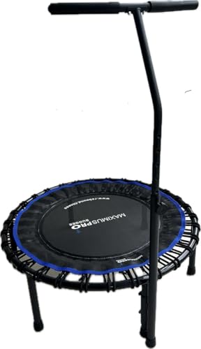 Maximus Pro Bungee-Rebounder mit T-Griff, stärker, leiser und weicherer Sprungkraft, 101,6 cm Mini-Trampolin, fertig montiert für Erwachsene und Kinder, max. 180 kg, DVD+ Videos Maximus Pro Bungee-Rebounder mit T-Griff, stärker, leiser und weicherer Sprungkraft, 101,6 cm Mini-Trampolin, fertig montiert für Erwachsene und Kinder, max. 180 kg, DVD+ Videos