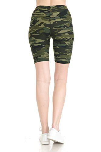 Image of Leggings Depot Women's Fashion Biker Shorts Popular Prints BAT1