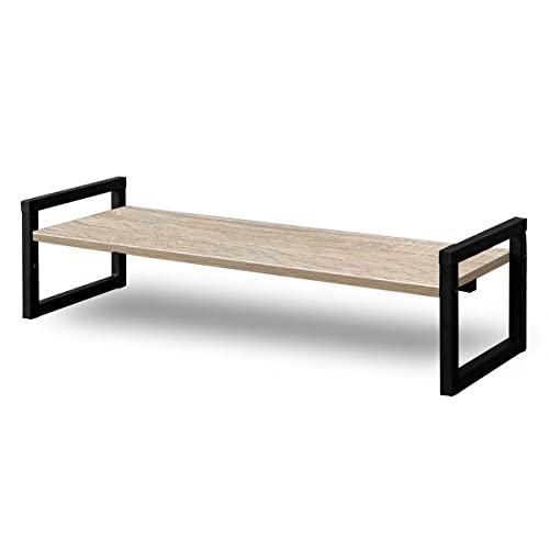 ottostyle.jp モニター台 【80cm幅 / オーク】 高さ調節可能 木製 モニタースタンド キーボード 収納 卓上 机上台