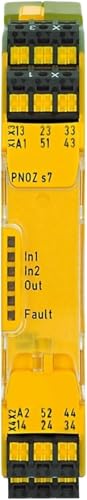 Commande sur rail DIN PNOZ S7 C module d'arrêt d'urgence relais de sécurité 751107