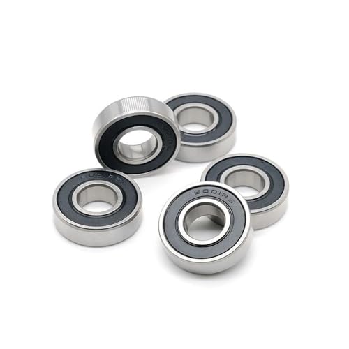 Rodamientos de acero cromado ABEC7 6001RS con cubierta de ranura profunda 12x28x8