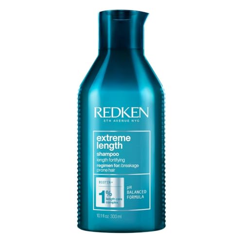 Redken | Shampoo professionale Extreme Length, Fortificante per capelli danneggiati, 300 ml