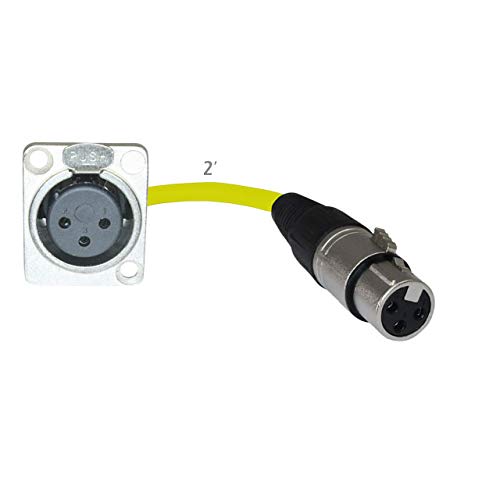 MCSPROAUDIO 2�t�B�[�g �s�O�e�[��:XLR���X�p�l���}�E���g XLR���X�v���O(�C�G���[)