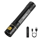 Alonefire SV003 10W 365nm UV Flashlight Portable Rechargeable Blacklight Flashlight Black Light Flashlights for Pet Urine Detector, Resin Curing with Aluminum Case, Charger, Battery Included
