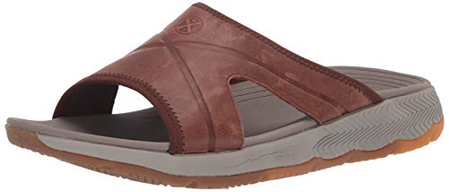 Preisvergleich Produktbild Hush Puppies Herren Puli Slide Slipper, Sattel braun Leder, 44 EU