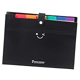 HYTROVE 拡張ファイルフォルダー レター 頑丈な製 アコーディオンポケット付き 領収書 や 旅行書類 の整理に 仕切りとタブで類可能