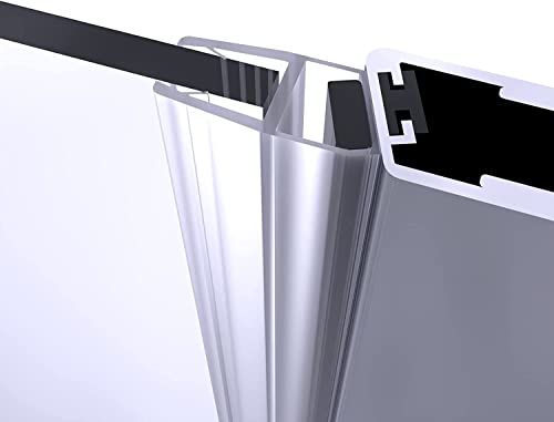 Exbrite 34-35.5 In.w X 72 In.h Pivot Frameless Shower Door,1/4 In. Clear Glass Pivot Swing Shower Doors,Chrome Finish,Reversible Installation #TOP6