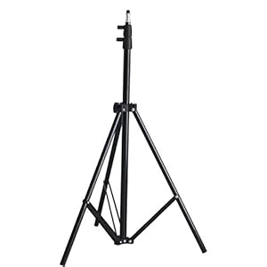 Light Stand, 7-Foot Photography Tripod Stand, Floor Selfie Ring Light Support for Studio, Umbrella, Backdrop, LED Panel, Speedlite Flashes, Reflector, Strobes, Video Lights