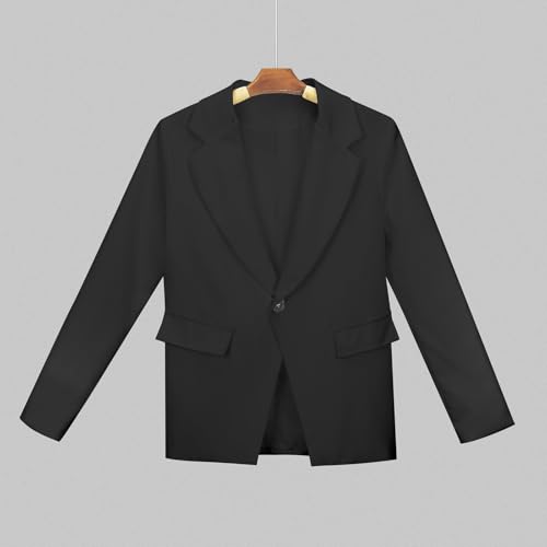 Dress Blazer for Girls Shawl Collar Long Sleeve Party Jacket Open Front Formal Coat with Pocket Pageant & Holiday Wear2