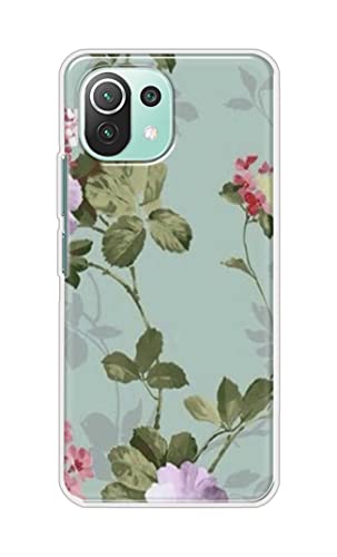 Image of Printed Hard Back Cover Case for Mi 11 Lite | Mi 11 Lite NE 5G Back Cover (Floral Painting) -1302