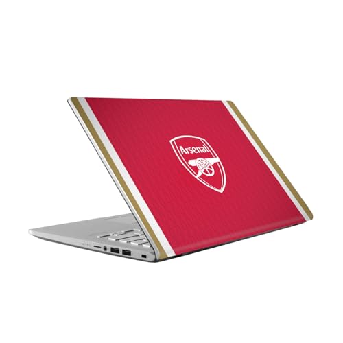 Skin Vinyle ASUS Vivobook 14 Arsenal FC Écusson Domicile Ajustement Précis Anti Rayures