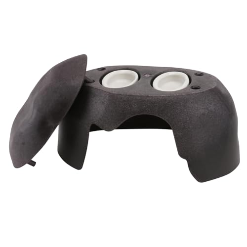 VICASKY 1PC Turtle Humidification Shelter for Reptiles Ceramic Basin Hiding Cave Habitat for Turtles Lizards and Animals for Moisture and Hiding