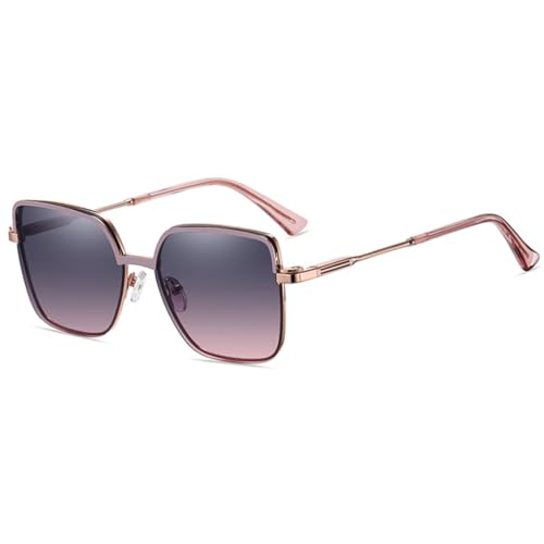 Lunettes de soleil polarisées de haute qualité monture métal pour femme