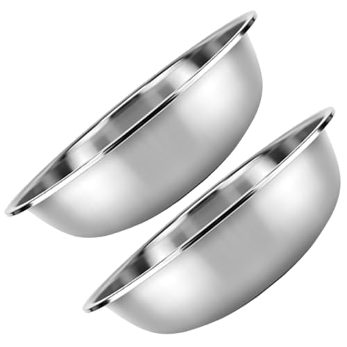 MOKKHNB Juego 2 Cuencos para Mezclar y Amasar 27 CM de Acero Inoxidable, Utensilios Multifunción para Cocina y Preparación de Ensaladas