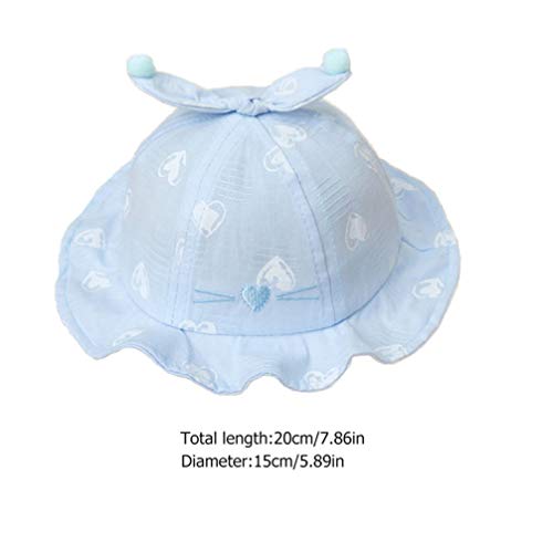 STOBOK Meninas da Criança Do Bebê Chapéu de Sol Ajustável Pescador Chapéu de Pala de Sol Chapéu de P