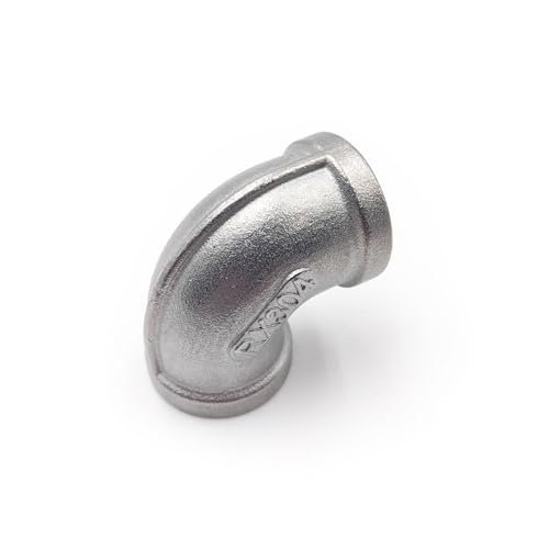 Codo 90 acero inoxidable 1-1/4 BSP para tubería de cocina y baño 2