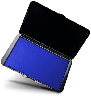 IMARK Large Stamp Pad, Premium Quality Felt Pad, 3.45” x 6.20”, Lightweight (Blue)