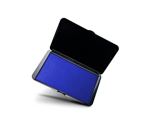 Imark Large Stamp Pad, Premium Quality Felt Pad, 3.45” X 6.20”, Lightweight (Blue) #TOP2
