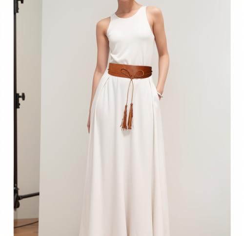 Belts for Women Bowknot Waistband and Tassel Waist Belt Faux Leather Wrap Belts for Dresses2