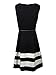 Calvin Klein Women's Sleeveless Belted Striped Fit-and-Flare Dress