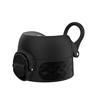 ion8 Auslaufsicherer Ersatz OneTouch 2.0 Trinkflaschendeckel, BPA-frei, Klein, 350ml / 500ml, Schwarz