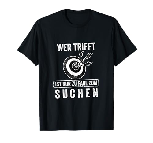 Bogenschütze Bogenschießen Pfeil und Bogen Bogensport T-Shirt - Bogenschützen Sportbogen - Schwarz - S - Unisex - Erwachsene - Kurzarm - Klassische Passform - Baumwolle 50%, Polyester 50%