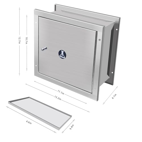 Image of Pass Through Specimen Cabinet Stainless Steel Specimen Box with Pass Tray and Dual Sided Access Window Doors