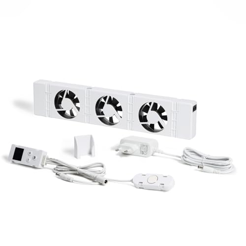 SpeedComfort Heizkörper Ventilator mit Control Sensor - Mono-Set (1x) - Bis zu 22% Energieeinsparung - Heizungsventilator Wärmepumpen-geeignet - Mehrere Geschwindigkeiten - Flüsterleise