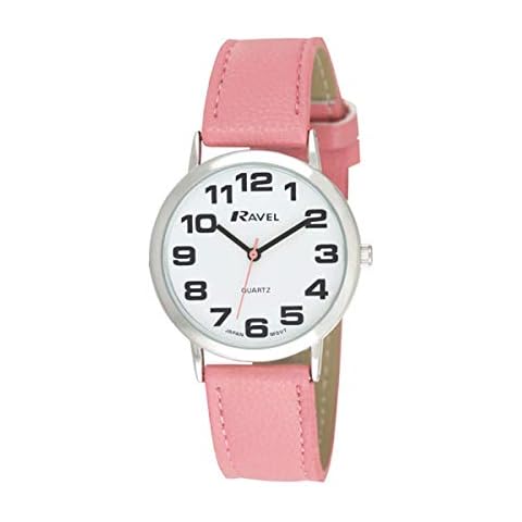 Ravel Women's Quartz Watch with Pink Strap Cover