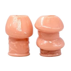 HEALLILY 2Pcs Peni’ S- Ring Man Ejaculatie Vertraging Ring Vibratie Uithoudingsvermogen Vibrator Slips Trainer Voorhuid Blokkeren Ring Extension Cover Sm Speelgoed