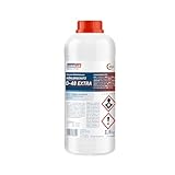 Für eine optimale Korrosionsschutzwirkung und zur Verhinderung von Schlammbildung wird ein Mischungsverhältnis von 50% Kühlerschutz D-48 Extra und 50% Wasser empfohlen.