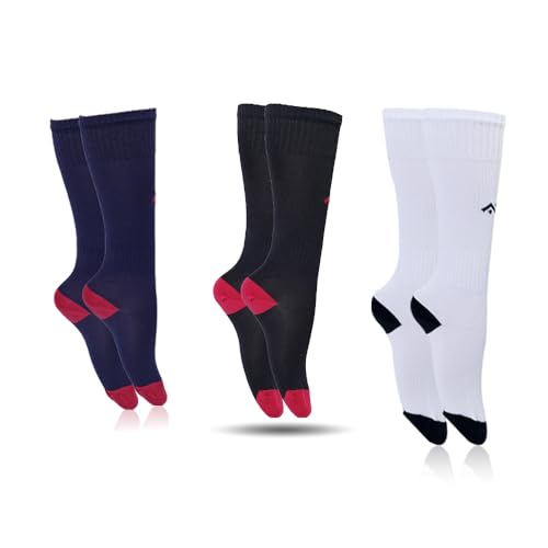 Image of Mizaki Kids Football Stokings, Football Socks for (5 Years to 10 Years) Boys & Girls, Knee Length Soccer Socks for Kids