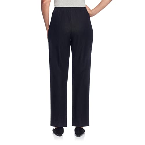 Alfred Dunner Women's Plus Size Black Denim Proportioned Short Pant2
