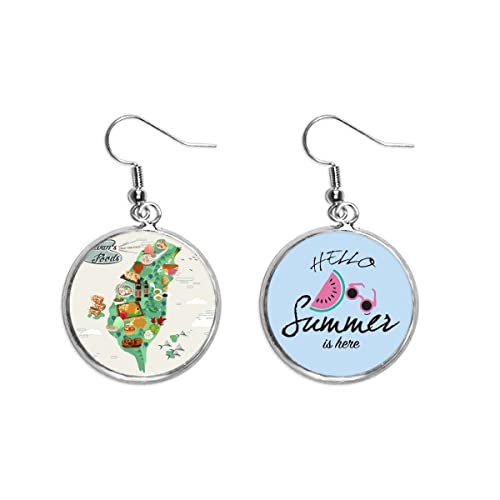 Pendientes de sandía para lucir en terrazas de verano y playas