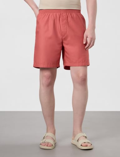 Image of Symbol Premium Men's Pack of 2 100% Cotton Super Soft Solid Boxers | Elasticated Waistband | Dual Side Pockets | Available in Plus Sizes