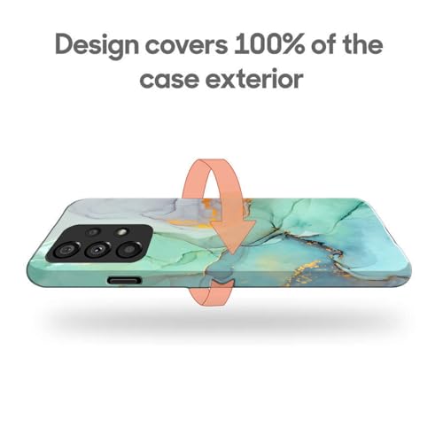 Image of COLORflow Back Cover Compatible with Samsung A53 5G | Designer Printed Beautiful Green Marble Hard CASE Bumper Back Cover Compatible with Samsung Galaxy A53 5G