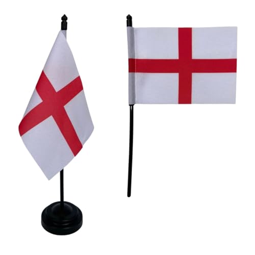 Bandeirinha De Mesa País Inglaterra Tecido Oxford Sublimado a Laser