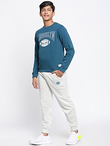 Image of Li'l Tomatoes Boys Fleece Winter Tracksuit Set | Full Sleeve Sweatshirt & Track Pant | Soft & Warm | 7-16 Years