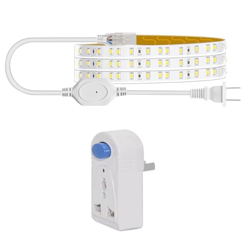 Tira de luz LED blanca pura 6500K 1 m con interruptor miniatura 1