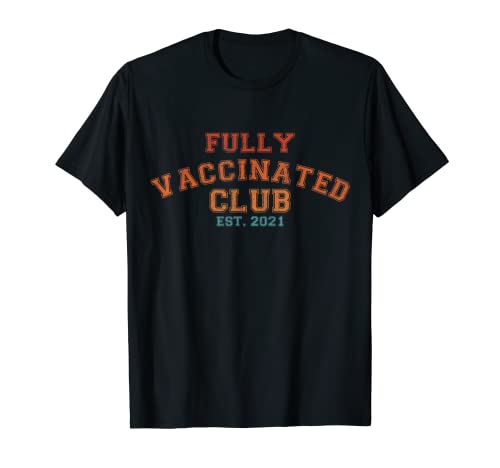 Fully Vaccinated Club 2021 Retro Vintage T-Shirt