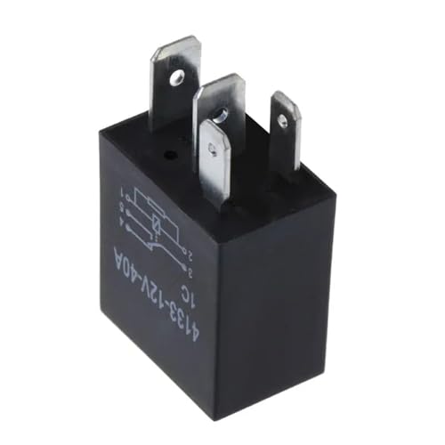 Relé automotriz de 12V 40A y 4 pines componente electrónico CC para coche 4