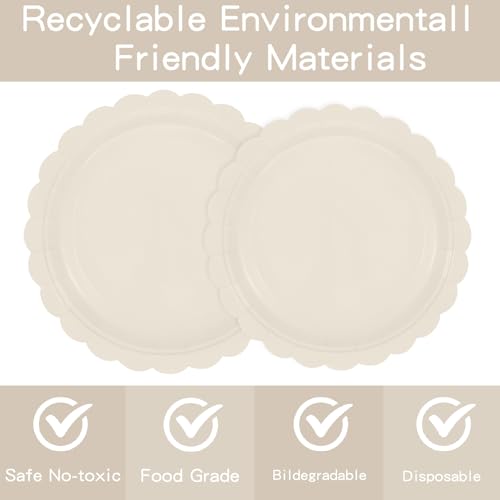 Uikeleexm 140 PCS Sage Green Party Supplies Tableware Set Sage Paper Plates Napkins Cups for Wedding Bridal Shower Birthday Baby Shower Party Decorations, Serves 20 - Image 6